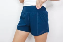 Active Pleat Tennis Shorts "Navy"<Allie Lynn's Boutique Shop