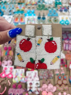 Apple And Pencil Teacher Earrings<Allie Lynn's Boutique New