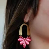 Arch Metallic Earring "Pink"<Allie Lynn's Boutique Shop