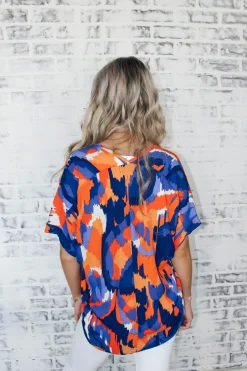 Auburn Spirit Cuff Sleeve Top<Allie Lynn's Boutique Discount