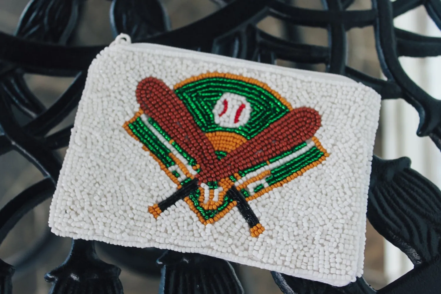 Baseball Seadbead Pouch<Allie Lynn's Boutique Sale