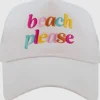 Beach Please Trucker Hat "White"<Allie Lynn's Boutique Cheap