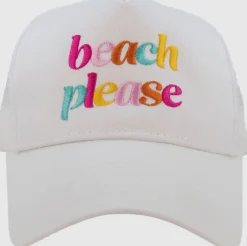 Beach Please Trucker Hat "White"<Allie Lynn's Boutique Cheap