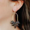 Black Clay Gold Earrings<Allie Lynn's Boutique Flash Sale