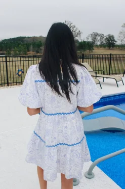 Blue Paisley Dress<Allie Lynn's Boutique Store