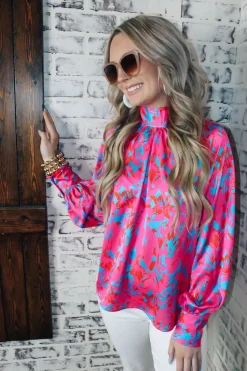 Blue Winter Long Sleeve Top<Allie Lynn's Boutique Best Sale
