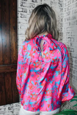 Blue Winter Long Sleeve Top<Allie Lynn's Boutique Best Sale