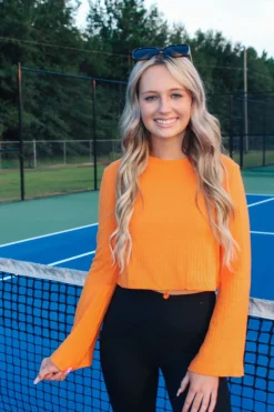 Cara Top "Orange"<Allie Lynn's Boutique Online