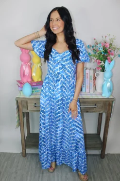 Cassie Printed Maxi Dress<Allie Lynn's Boutique Outlet