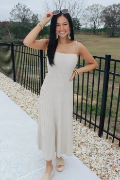 Coastal Dress "Natural"<Allie Lynn's Boutique Fashion