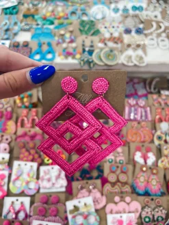 Color Pop Earrings "Pink"<Allie Lynn's Boutique Cheap