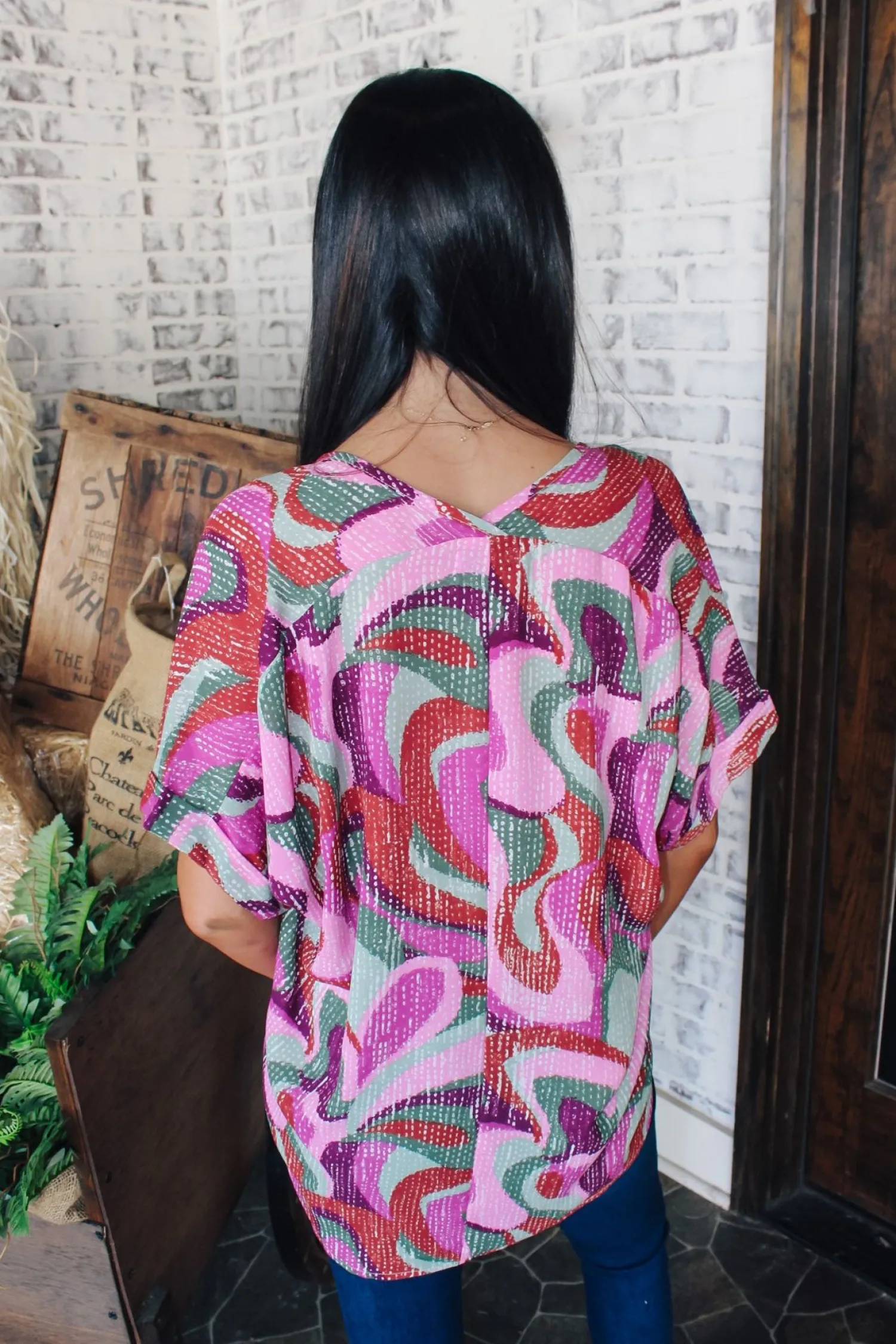 Dancing Marvel Cuff Sleeve Top<Allie Lynn's Boutique Shop