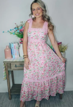 Demi Floral Midi Dress<Allie Lynn's Boutique Sale