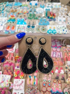 Ear Candy "Black" Earrings<Allie Lynn's Boutique Clearance