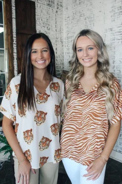 Easy Tiger Cuff Sleeve Top<Allie Lynn's Boutique Sale
