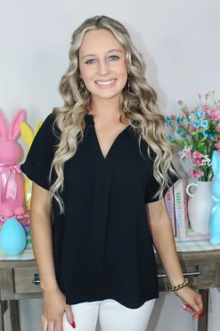 Essential Top "Black"<Allie Lynn's Boutique Sale