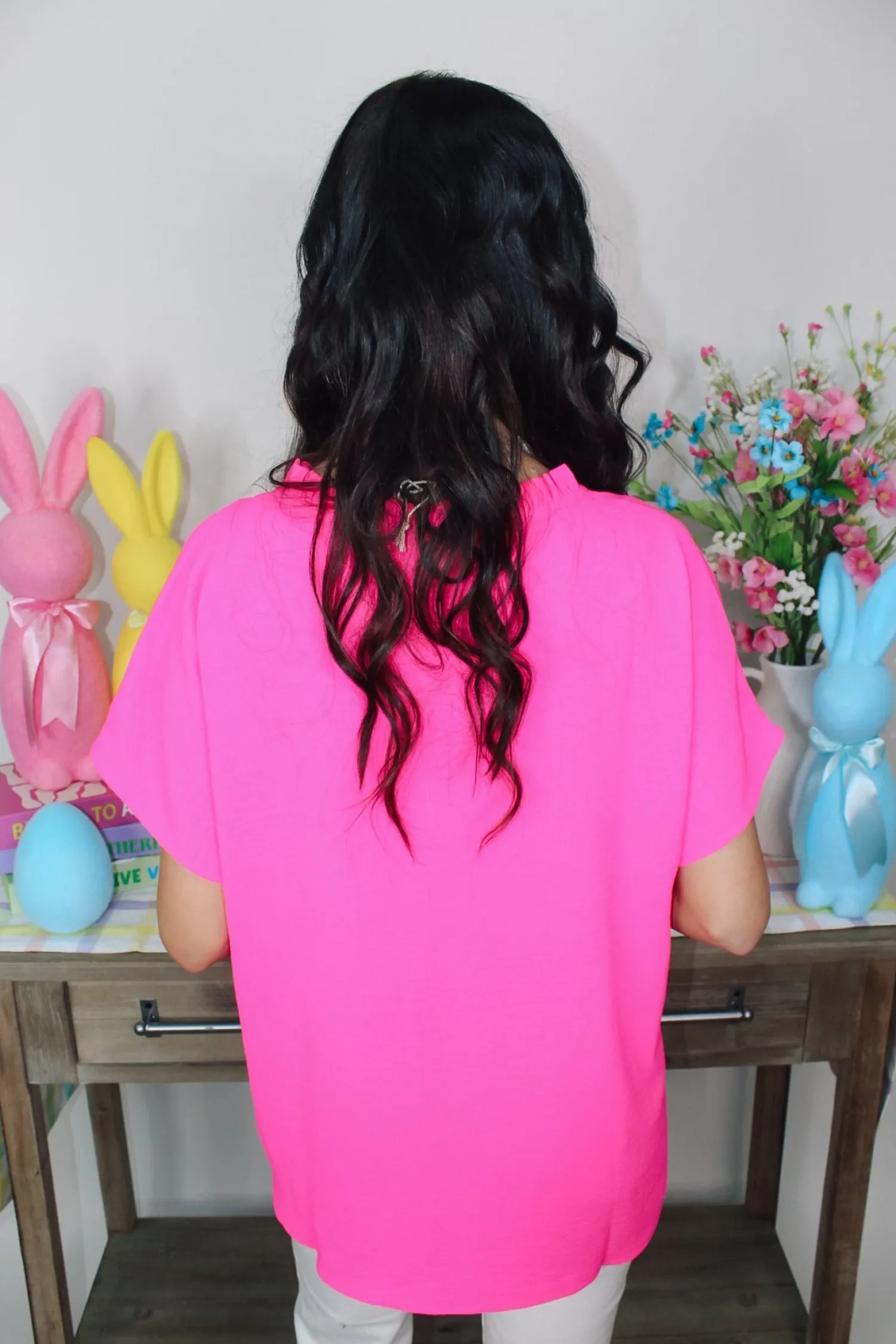 Essential Top "Hot Pink"<Allie Lynn's Boutique Cheap