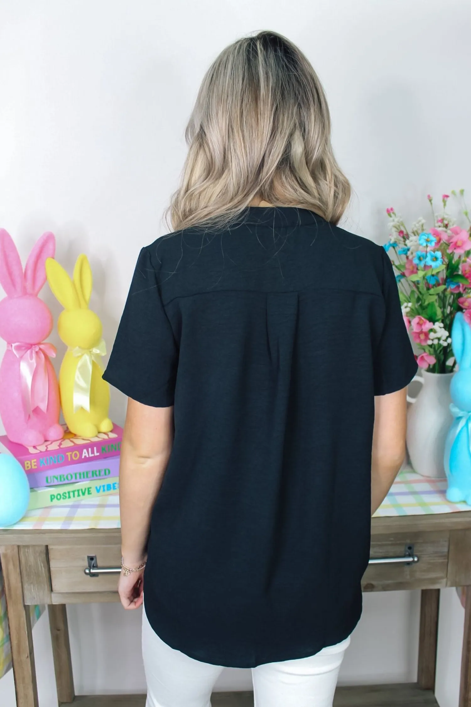 Everyday Solid Top "Black"<Allie Lynn's Boutique Flash Sale