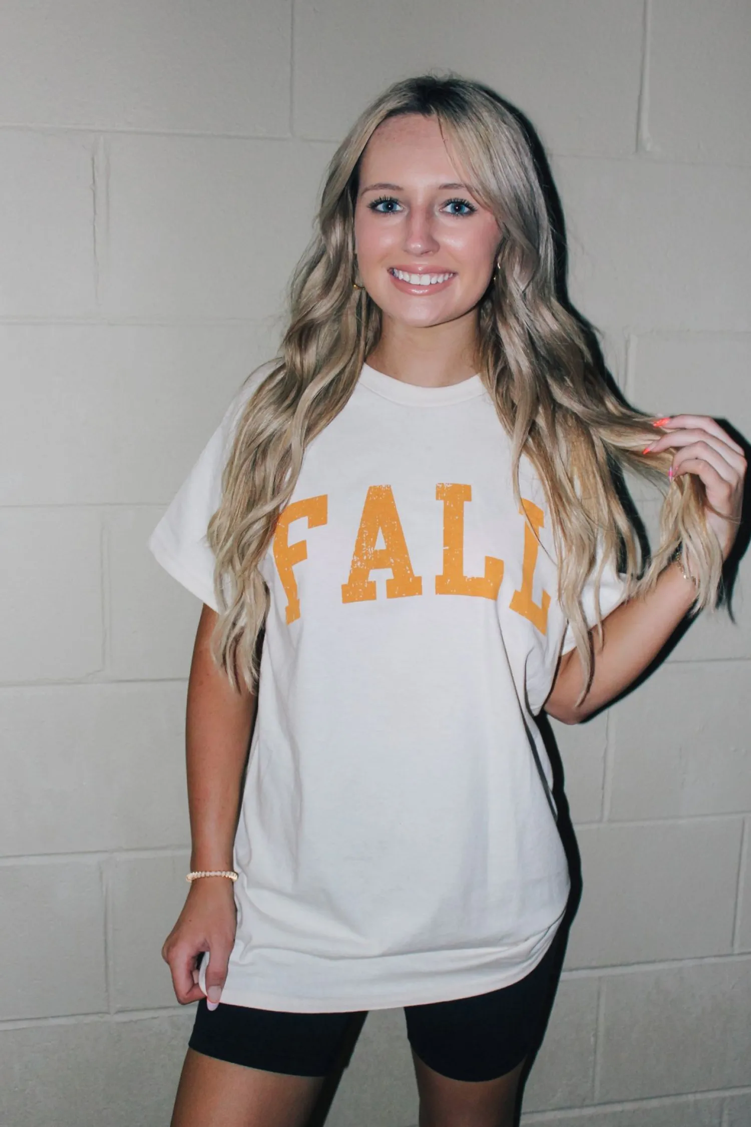 Fall Oversized Graphic Tee "Ivory"<Allie Lynn's Boutique Cheap