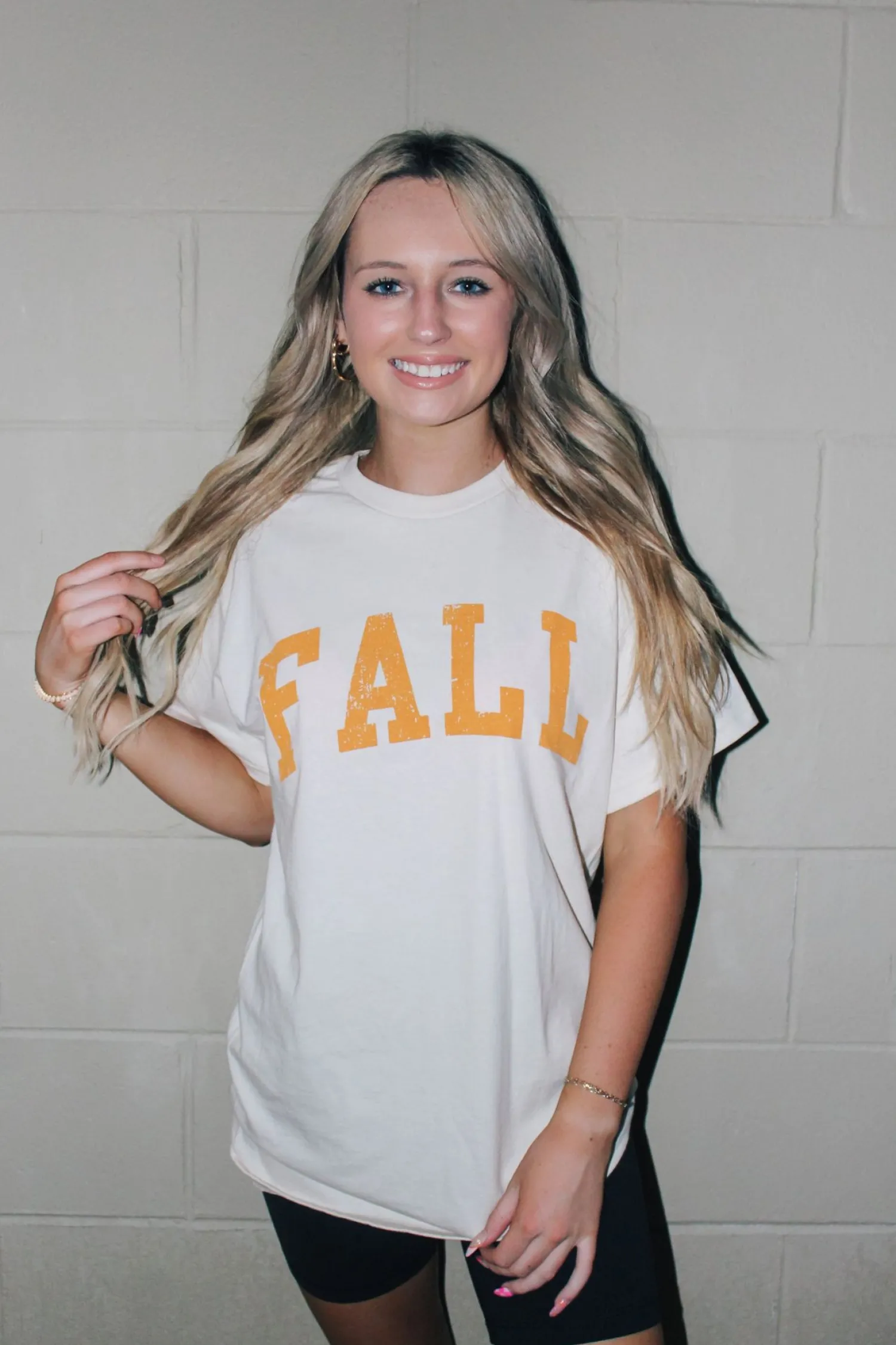 Fall Oversized Graphic Tee "Ivory"<Allie Lynn's Boutique Cheap