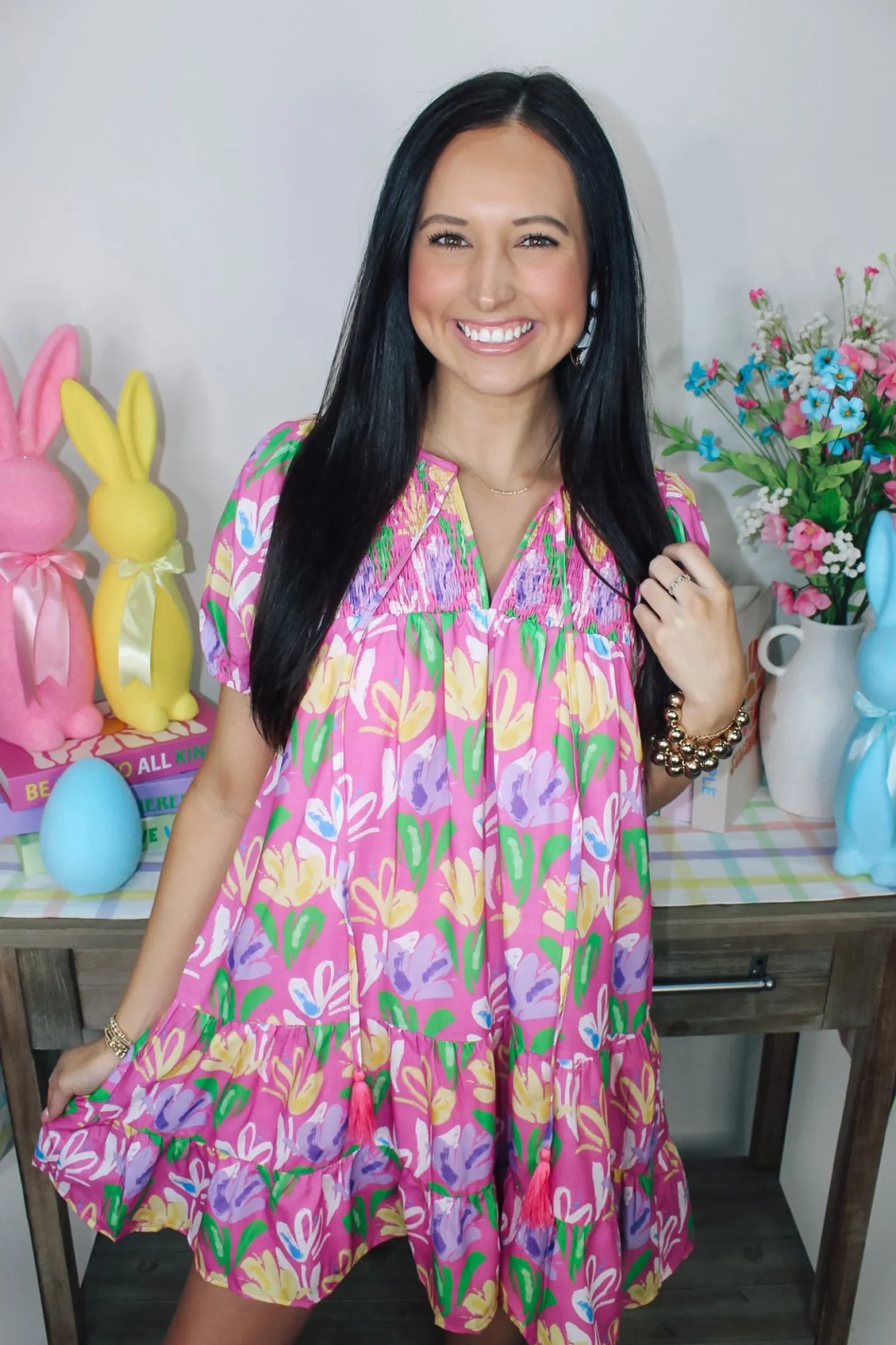 Feelin' Fuchsia Floral Dress<Allie Lynn's Boutique New