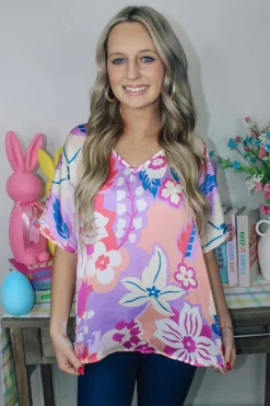 Finley Floral Top<Allie Lynn's Boutique New