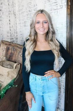 First Pick Top "Black"<Allie Lynn's Boutique Shop