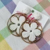 Flower Earrings "White"<Allie Lynn's Boutique Sale