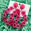 Fun Floral Earrings "Pink"<Allie Lynn's Boutique Clearance