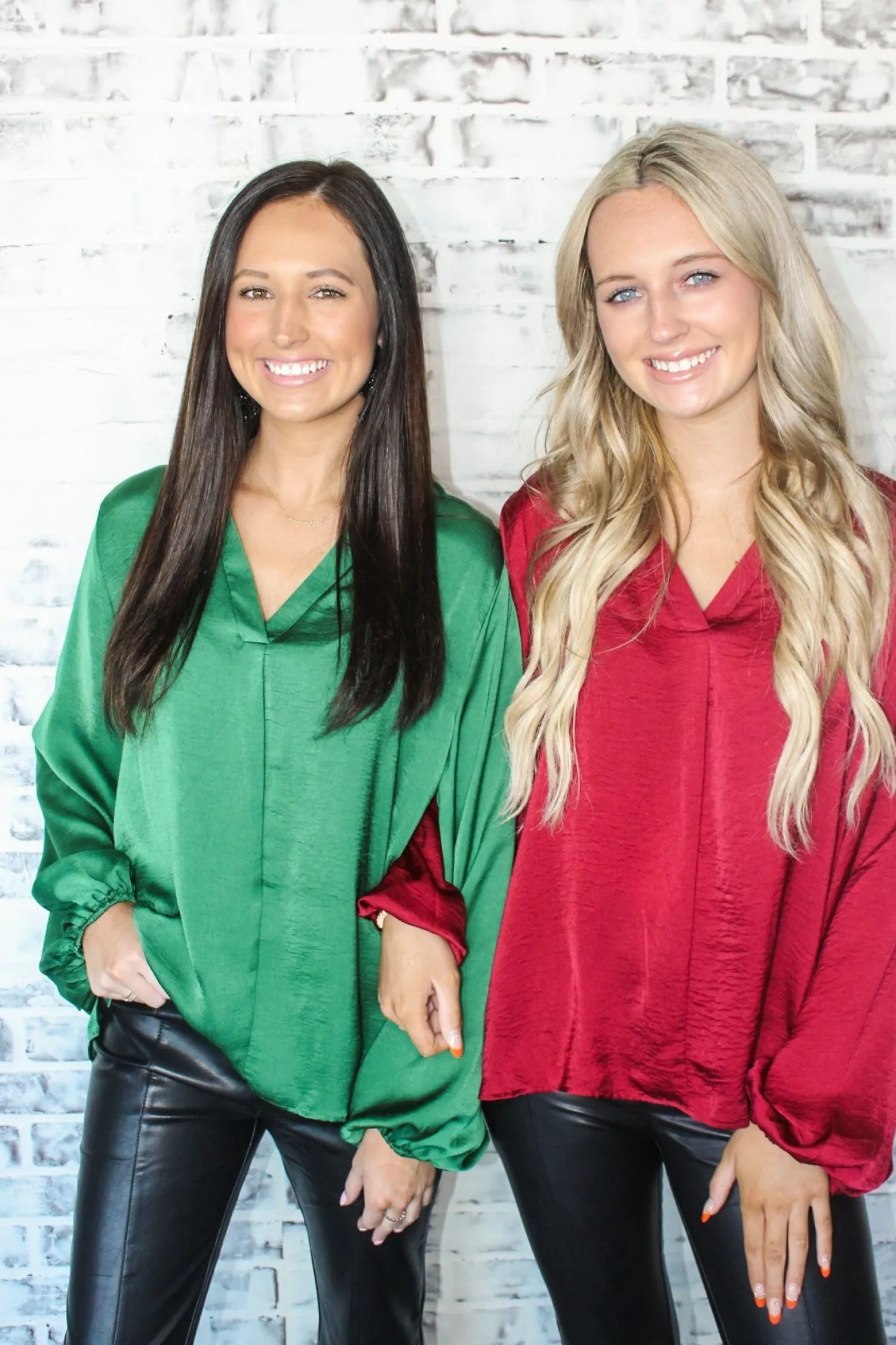 Glam Long Sleeve Top "Wine"<Allie Lynn's Boutique Store
