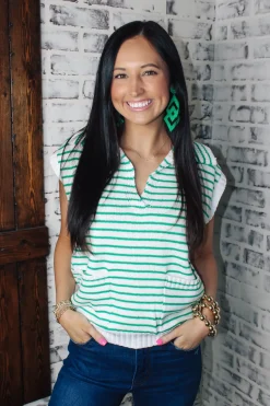 Go Green Sweater Top<Allie Lynn's Boutique Fashion