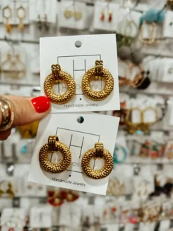Gold Circle Studs<Allie Lynn's Boutique Online