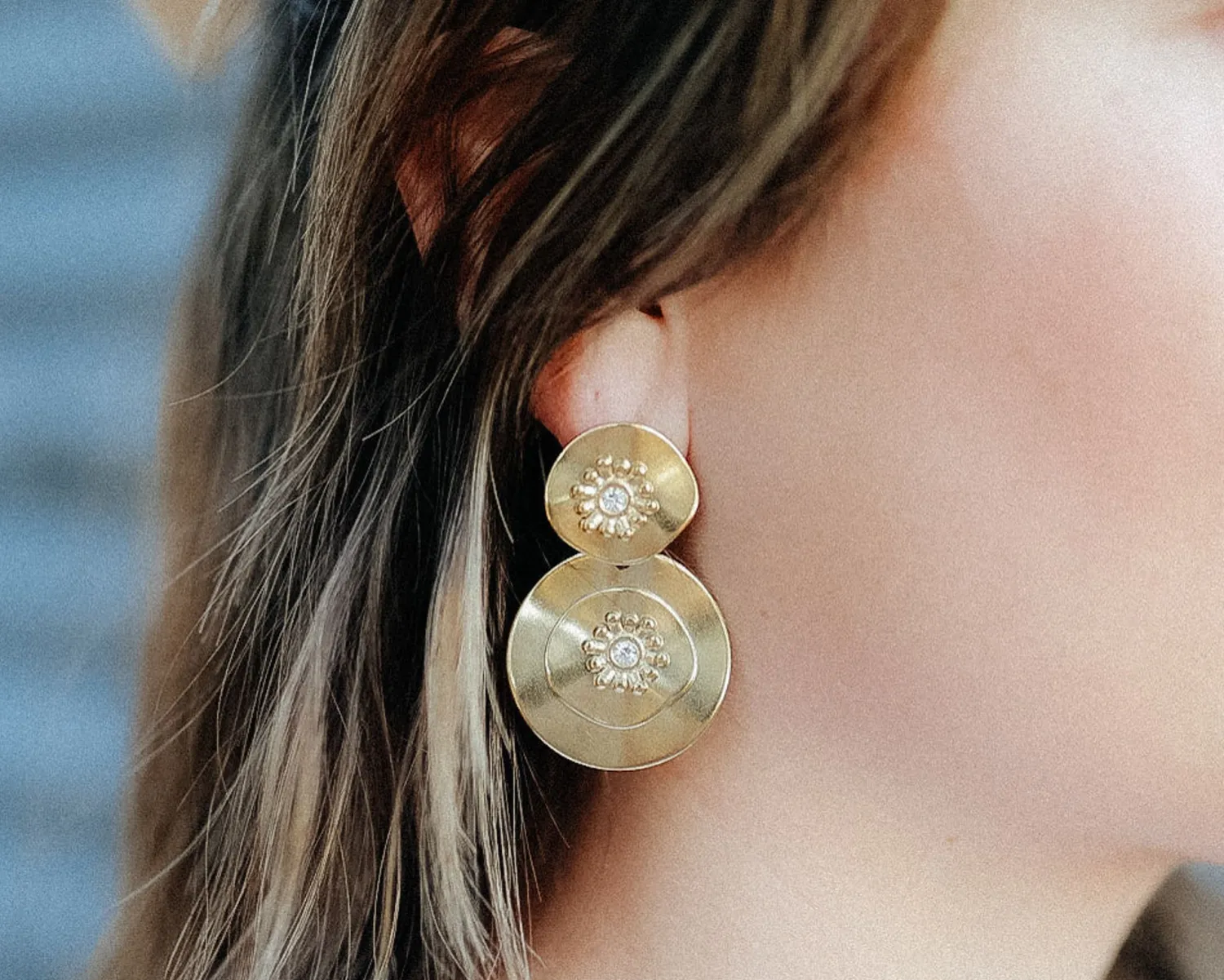 Gold Mini Dazzle Earrings<Allie Lynn's Boutique Store