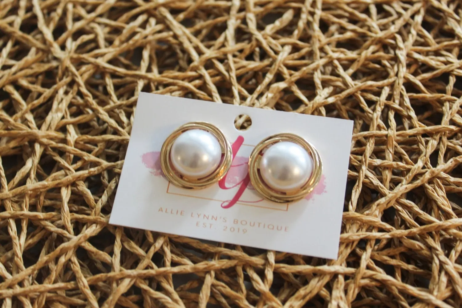 Gold Pearl Studs<Allie Lynn's Boutique Cheap