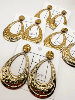 Gold Thick Hoop Earrings<Allie Lynn's Boutique Online