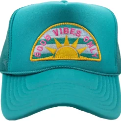 Good Vibes Only Trucker Hat "Deep Teal"<Allie Lynn's Boutique Flash Sale