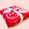Happy Face Blanket "Red"<Allie Lynn's Boutique Shop
