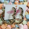 Heart Gold Hoops<Allie Lynn's Boutique Outlet