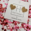 Heart Gold Stud<Allie Lynn's Boutique Fashion