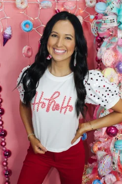 Hohoho Candy Cane Top<Allie Lynn's Boutique Discount