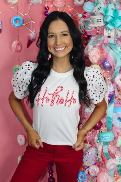 Hohoho Candy Cane Top<Allie Lynn's Boutique Discount
