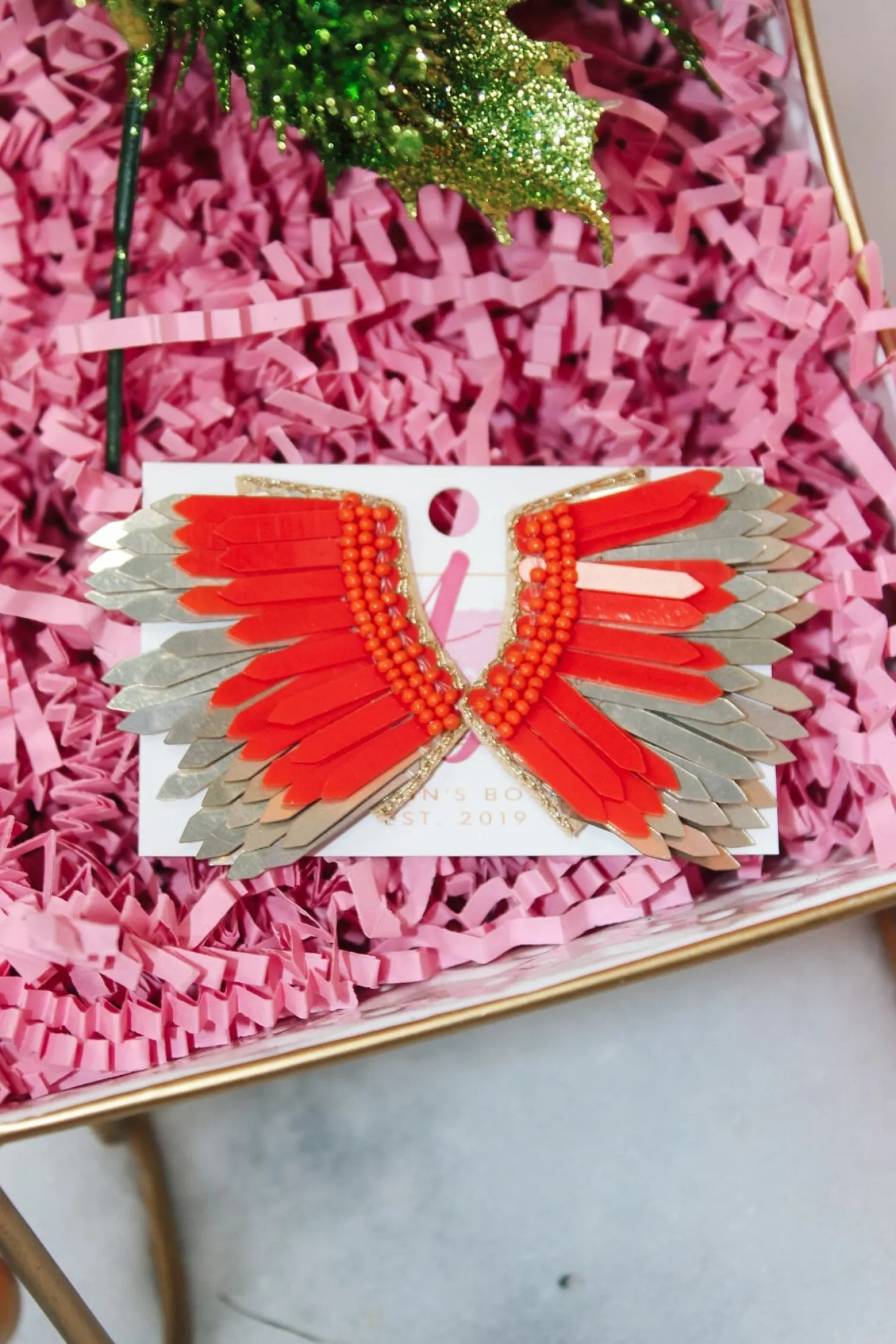 Holiday Party Earrings "Red"<Allie Lynn's Boutique Best
