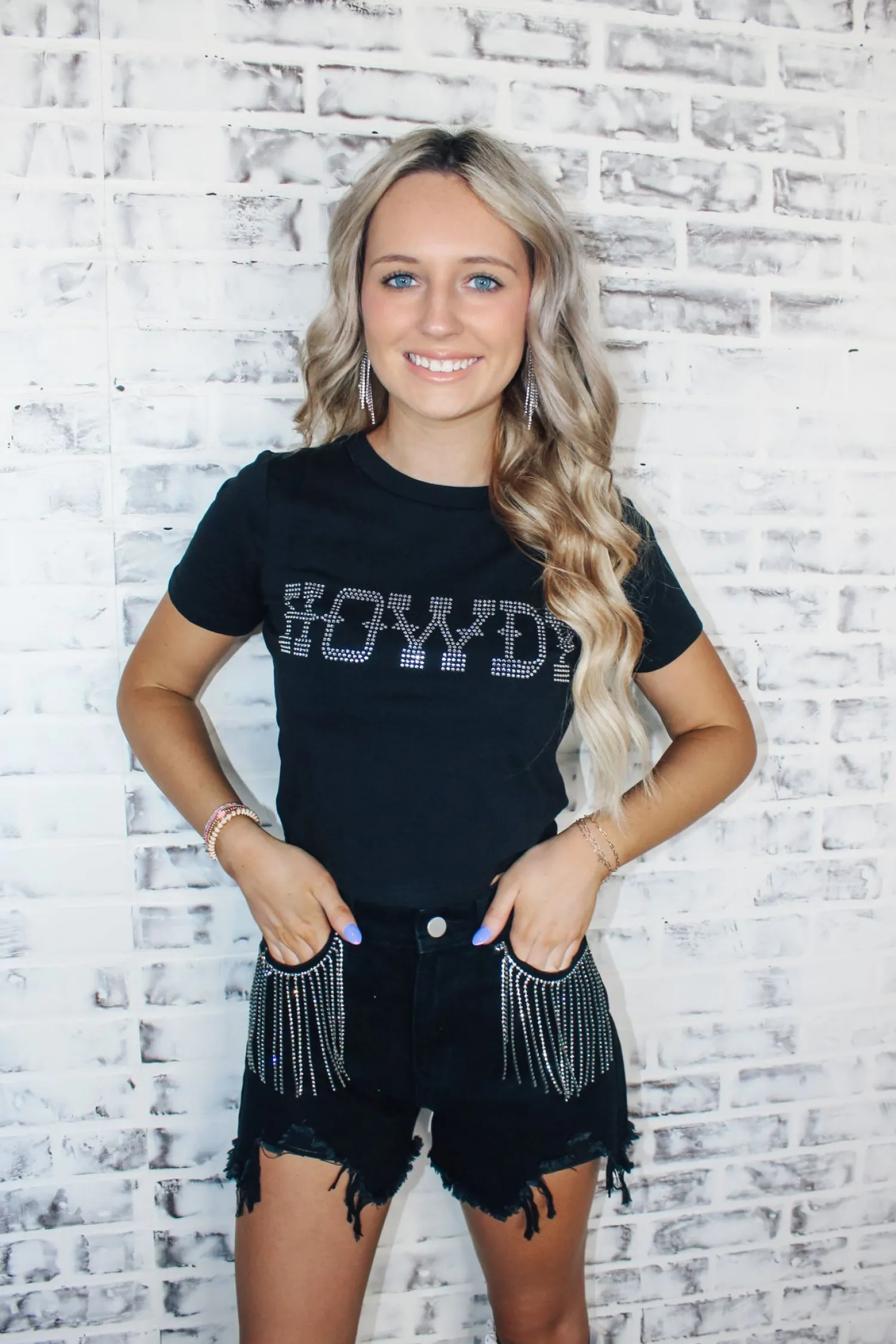 Howdy Rhinestone Crop Top<Allie Lynn's Boutique Best