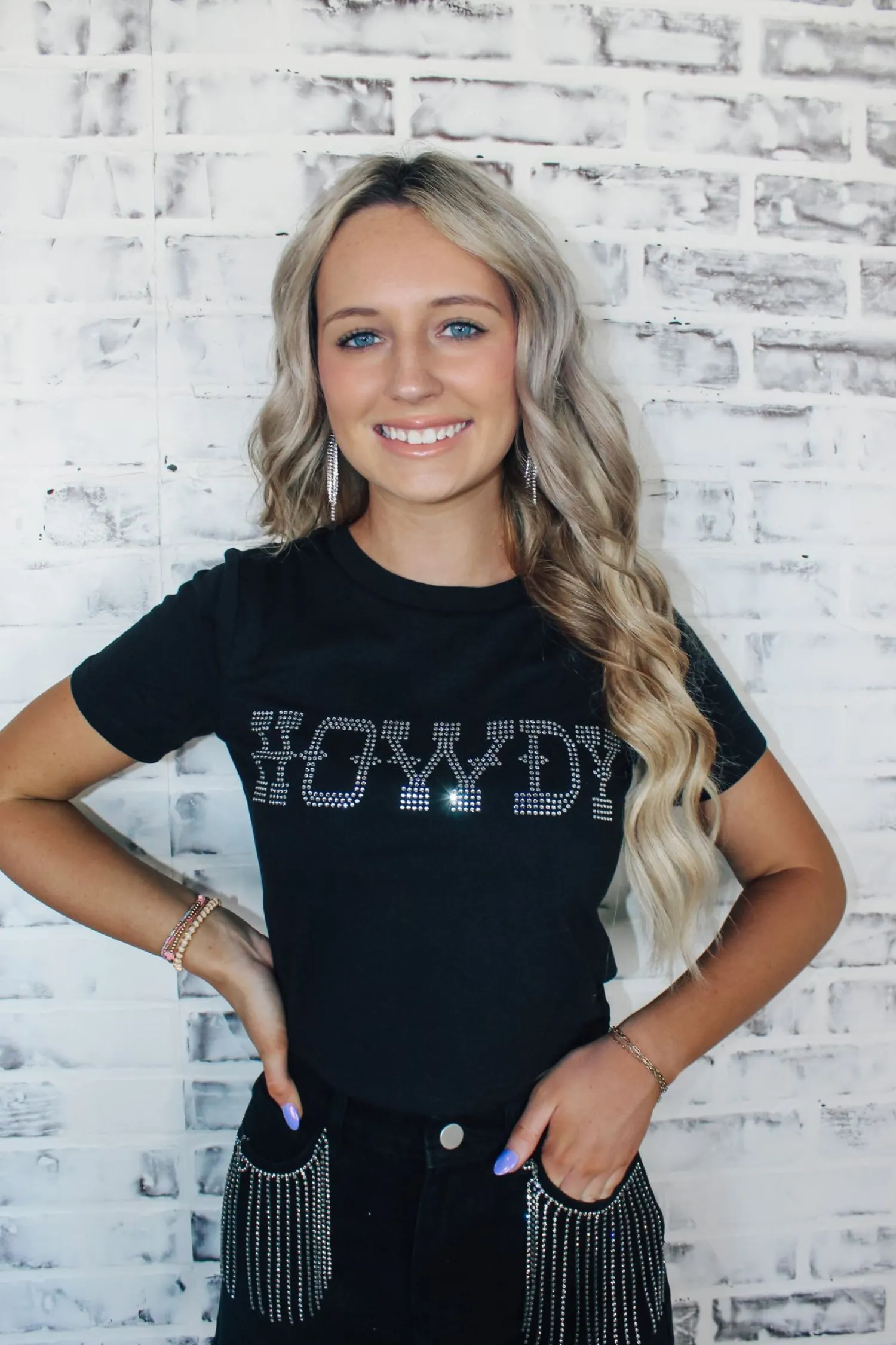Howdy Rhinestone Crop Top<Allie Lynn's Boutique Best