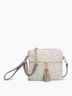 Jen U0026 Co. Tara Wristlet "Cheetah-Grey/White"<Allie Lynn's Boutique New
