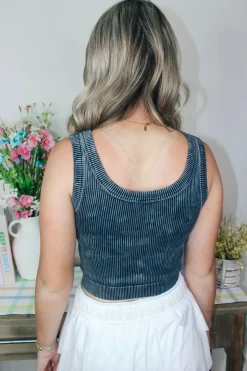 Knit Cropped Tank Top 
