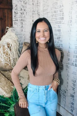 Layering Bodysuit "Camel"<Allie Lynn's Boutique Best Sale