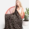 Leopard Blanket "Mocha/Black"<Allie Lynn's Boutique Sale