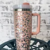 Leopard Tumbler "Light Pink"<Allie Lynn's Boutique Fashion