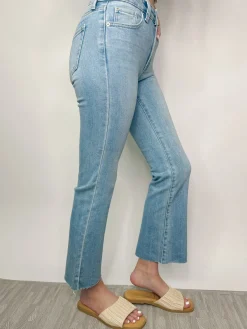 Light Denim Cropped Flares<Allie Lynn's Boutique New